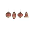Image de Lot de 4 Boules de Noel Rouge Pailettes