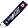 Image de CLJ - Porte-clés - Aéronavale - Marine Nationale - Bleu Marine - Militaire - Fantaisie