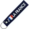 Image de CLJ - Porte-clés - J'aime la France - Bleu Marine - Engagés - Fantaisie