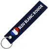 Image de CLJ - Porte-clés - Coeur Bleu Blanc Rouge - Bleu Marine - -