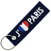 Image de CLJ - Porte-clés - J'aime Paris - Bleu Marine - Villes de France - France