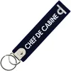 Image de CLJ - Porte-clés - Chef de Cabine - Purser - Bleu Marine - Grades Aviation Civile - Élégance Française