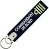 Image de CLJ - Porte-clés - Commandant de Bord - Captain - Bleu Marine - Grades Aviation Civile - Élégance Française