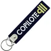 Image de CLJ - Porte-clés - Copilote - First Officer Co-Pilot - Bleu Marine - Grades Aviation Civile - Élégance Française
