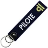 Image de CLJ - Porte-clés - Pilote - Pilot - Bleu Marine - Grades Aviation Civile - Élégance Française