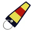Image de CLJ - Porte-clés - Drapeau chiffre 0 - Nadazero - Jaune et rouge - Nautique - Maritime