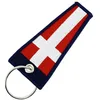 Image de CLJ - Porte-clés - Drapeau chiffre 4 - Kartefour - Rouge et blanc - Nautique - Maritime