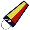 Image de CLJ - Porte-clés - Drapeau chiffre 7 - Setteseven - rouge et jaune - Nautique - Maritime