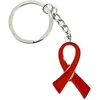 Image de CLJ - Porte-clés - Ruban Rouge - Sida VIH - maladie cardiaque et AVC - Ruban Rouge AIDS - Engagés -