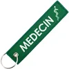 Image de CLJ - Porte-clés - médecin - Docteur - santé - Vert - Métiers - Urgence