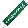 Image de CLJ - Porte-clés - Pharmacien - Pharmacie - Santé - Vert - Métiers - Urgence