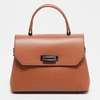 Image de Abaco Studio - Sac à main en Cuir Laurie camel - 27.5x20 cm OS