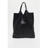 Image de 1987 by Abaco - Sac cabas en Cuir Debie noir - 38x41x2 cm OS