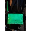 Image de 1987 by Abaco - Sac bandoulière en Cuir iris vert - 20x16x10.5 cm OS