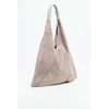 Image de Abaco Studio - Sac Cabas en Velours de Cuir Deni Gris - 40x47 cm OS
