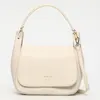 Image de Abaco Studio - Sac porté épaule en Cuir Milva Blanc Cassé - 30x20x12 cm OS