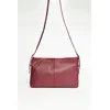 Image de Abaco Studio - Sac bandoulière en Cuir Zita Bordeaux - 42x25x8 cm OS