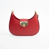 Image de Abaco Studio - Sac porté épaule en Cuir Nella Bordeaux - 26x16x5 cm OS