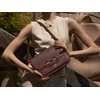 Image de Abaco Studio - Sac porté épaule en Cuir Ambre Bordeaux - 26x17x8 cm OS