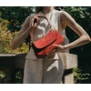Image de Abaco Studio - Sac porté épaule en Velours de Cuir Cyra Bordeaux - 27x14x6 cm OS