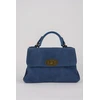 Image de 1987 by Abaco - Sac à bandouliere en cuir Louis bleu - 28x20x9cm OS
