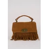 Image de 1987 by Abaco - Sac à bandouliere en cuir Louis Frange camel - 28x20x9cm OS