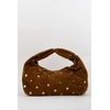 Image de 1987 by Abaco - Sac à main en Velours de Cuir lenyx camel - 42x35x8 cm OS
