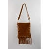 Image de 1987 by Abaco - Sac bandoulière en Velours de Cuir kyro camel - 24x21x4 cm OS