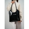 Image de Abaco Paris - Sac porte épaule en Cuir neven noir - 32x30x1 cm OS