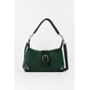 Image de Abaco Studio - Sac porté épaule en Velours de Cuir Kane Vert - 26x17x7 cm OS