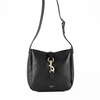 Image de Abaco Paris - Sac bandoulière en Cuir lex noir - 21x22x8 cm OS