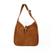 Image de Abaco Paris - Sac porté épaule en Velours de Cuir lexi camel - 28x28x11 cm OS