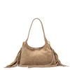 Image de 1987 by Abaco - Sac à bandouliere en cuir Rodeo taupe - 22x12x6.5cm OS