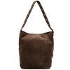 Image de 1987 by Abaco - Sac porte épaule en cuir Roots moka - 35x35x14cm OS