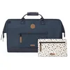 Image de CABAIA - Sac de Voyage Duffle Adventurer Port Antonio 40L - Compatible Bagage Cabine 45x30x29 - Déperlant & Certifié Vegan - 2 Poches - Compartiment à Chaussures - Sac Week-End, Sac de Sport - Bleu