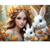 Image de Alipson Puzzle Lady and Bunnies