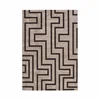 Image de Tapis 160x230 cm OPTIC coloris noir/beige