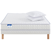 Image de Matelas + sommier Ressorts ensachés 140x MERINOS TOP TRIO