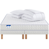 Image de Matelas + sommier Ressorts ensachés 160x200 cm MERINOS TOP QUATUOR