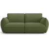 Image de HOMIFAB Canapé 3 Places Lidia Tissu Chenille Vert Olive 220x98x83 cm
