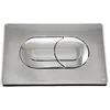 Image de Plaque de commande murale pneumatique SALINA WC encastré, chromée