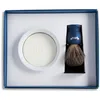 Image de Plisson - Coffret Initiation, Blaireau de Rasage Essentiel Gris de Russie + Support Plexi, Bol en Porcelaine et Savon à Barbe - Manche en Résine - Taille 12 Standard - Fabrication Française
