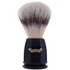 Image de Plisson - Blaireau de Rasage Facettes, Blaireau Synthétique Fibre de Haute Qualité - Manche Noir en Acétate - Taille 12 Standard - Confort et Douceur - Fabrication Française
