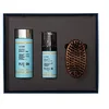 Image de Plisson - Coffret Barbe d’Ange - 1 Gel Douche 3-en-1 + 1 Huile à Barbe + 1 Brosse à Barbe - Nécessaire Entretien Barbe pour Homme - 95 à 99% d’Ingrédients d’Origine Naturelle - Fabrication Française
