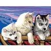 Image de ENJOY ART Kit Peinture par Numéro - Dans le Grand Nord - 40x30 cm - Loisir Créatif Facile Enfants et Adultes - Tableau à Peindre - Atelier Activité Manuelle - Peintures Acryliques Pinceaux Inclus
