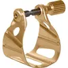 Image de Ligature Jazz Plaquée Or - Saxo Alto/ténor Bec Métal