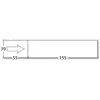 Image de NEUTRE Bo te de 1000 etiquettes d'affranchissement 1 front format 155x39 mm.