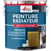 Image de ARCANE INDUSTRIES Peinture radiateur, fonte, acier, alu, chauffage, toutes couleurs, peinture radiateur - 1 kg (jusqu'à 5 m² en 2 couches) Noir foncé RAL 9005