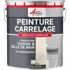 Image de ARCANE INDUSTRIES Peinture carrelage cuisine & salle de bain, résine bi-composante : Arcapoxy carrelage - 1 kg (jusqu'à 10 m² en 2 couches) Gris fer - RAL 7011