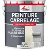 Image de ARCANE INDUSTRIES Peinture carrelage Cuisine & Salle de Bain, résine bi-composante : Arcapoxy carrelage - 1 kg (jusqu'à 10 m² en 2 Couches) Blanc - RAL 9003